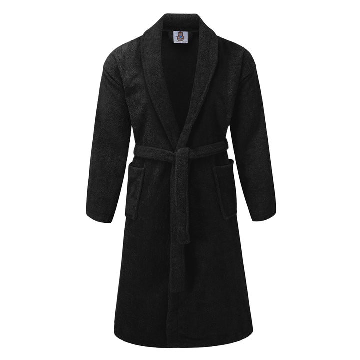 100% Cotton Terry Bathrobe Color – Black