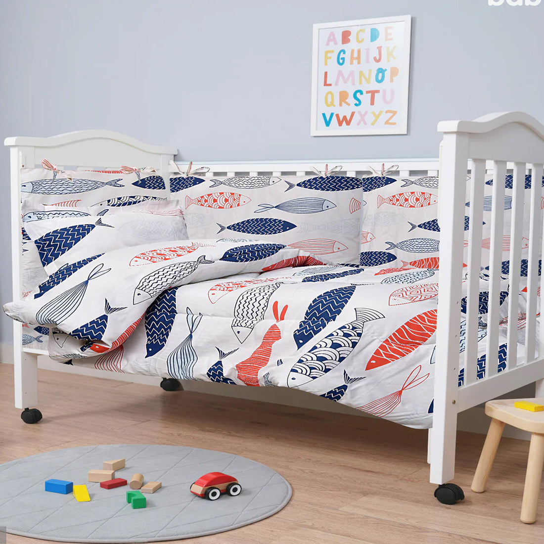 Kids baby Cot - Fish