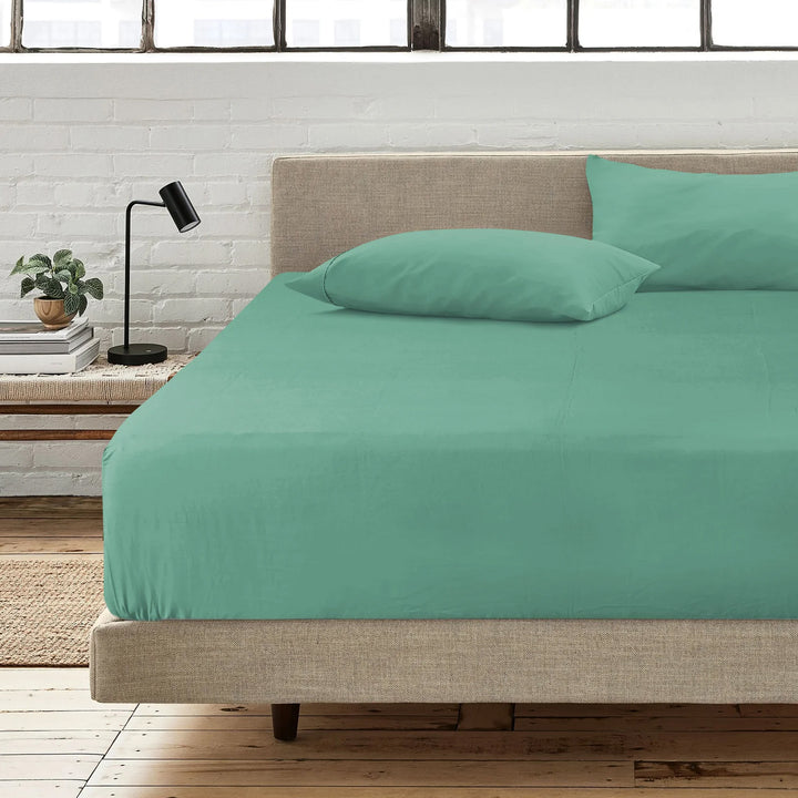 1000TC Ultra SOFT FITTED Sheet - Green Ash