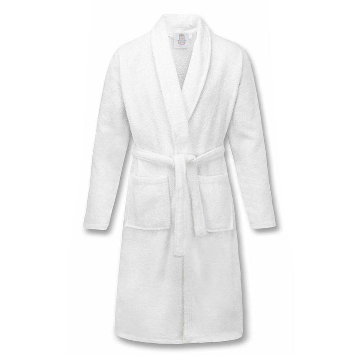 100% Cotton Terry Bathrobe Color - White