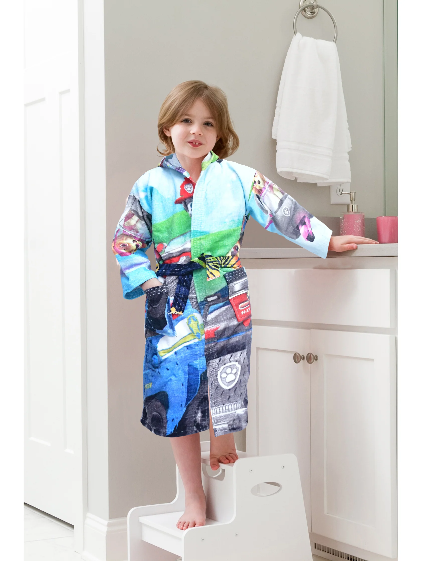 100% Pure Velour Kid’s Hooded Bathrobe – James