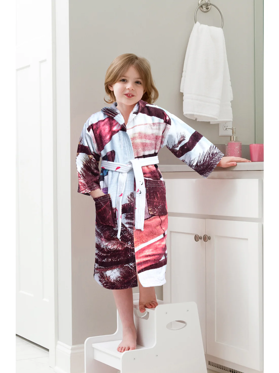 100% Pure Velour Kid’s Hooded Bathrobe – Liam