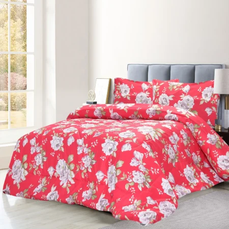 3 Pcs Comforter Set – Rosa