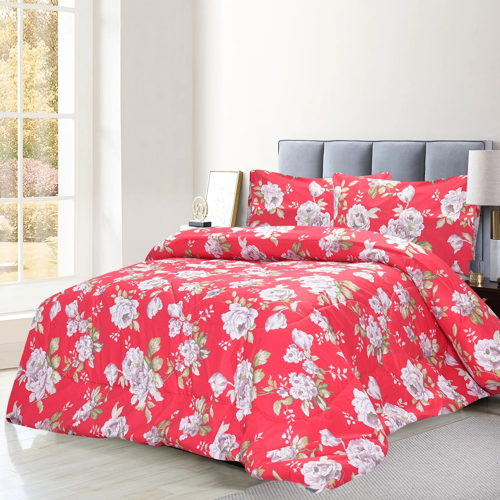 3 Pcs Comforter Set – Rosa