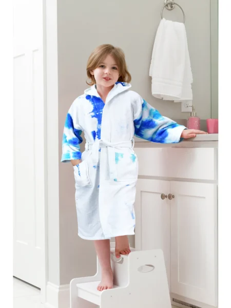 100% Pure Velour Kid’s Hooded Bathrobe – Jack