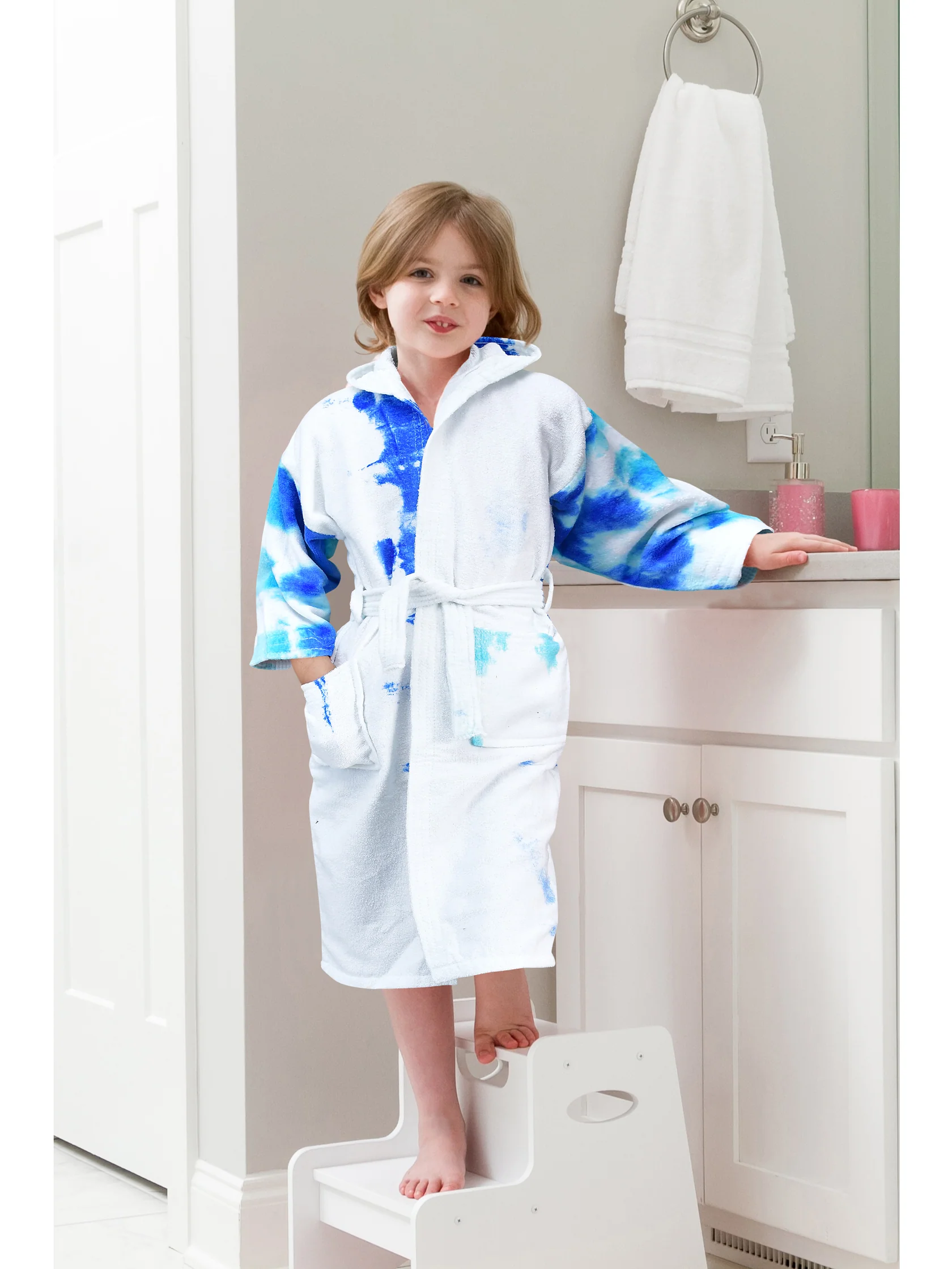 100% Pure Velour Kid’s Hooded Bathrobe – Jack