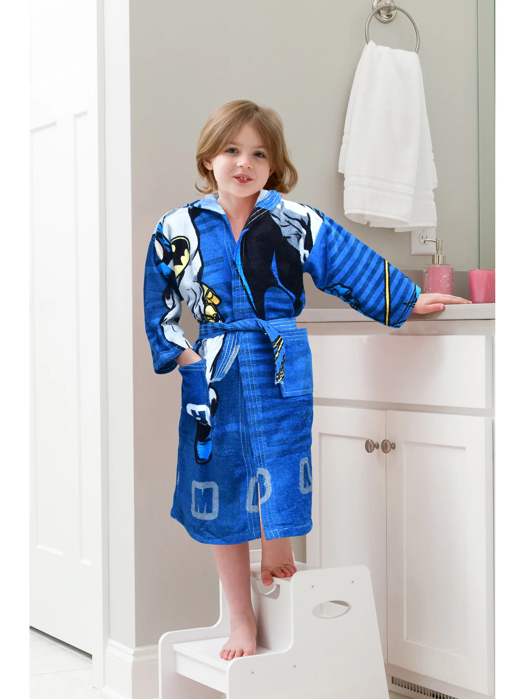 100% Pure Velour Kid’s Hooded Bathrobe – Luke