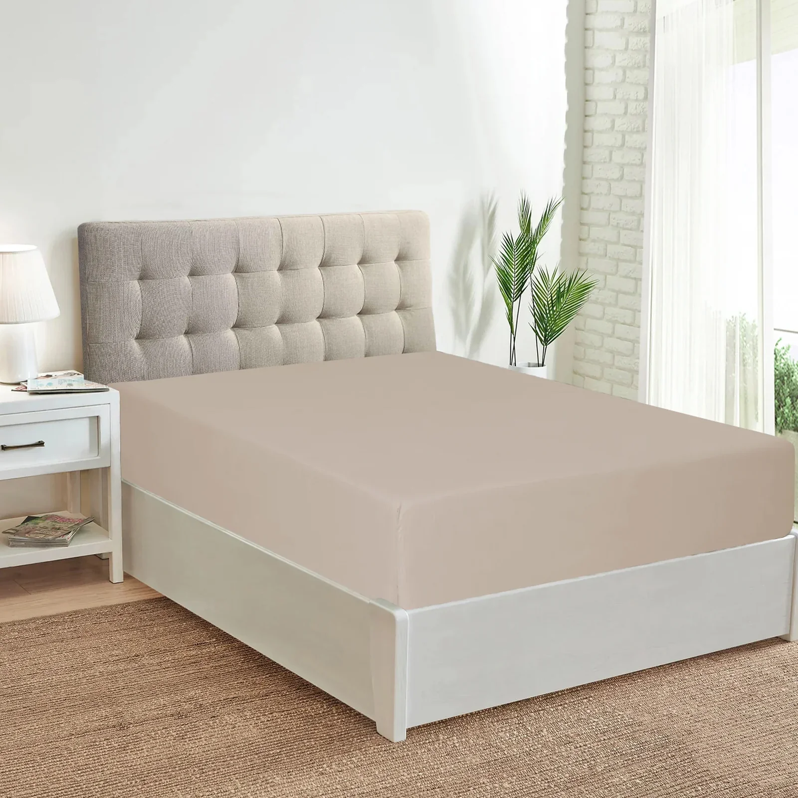 1000TC Ultra SOFT FITTED Sheet - Beige