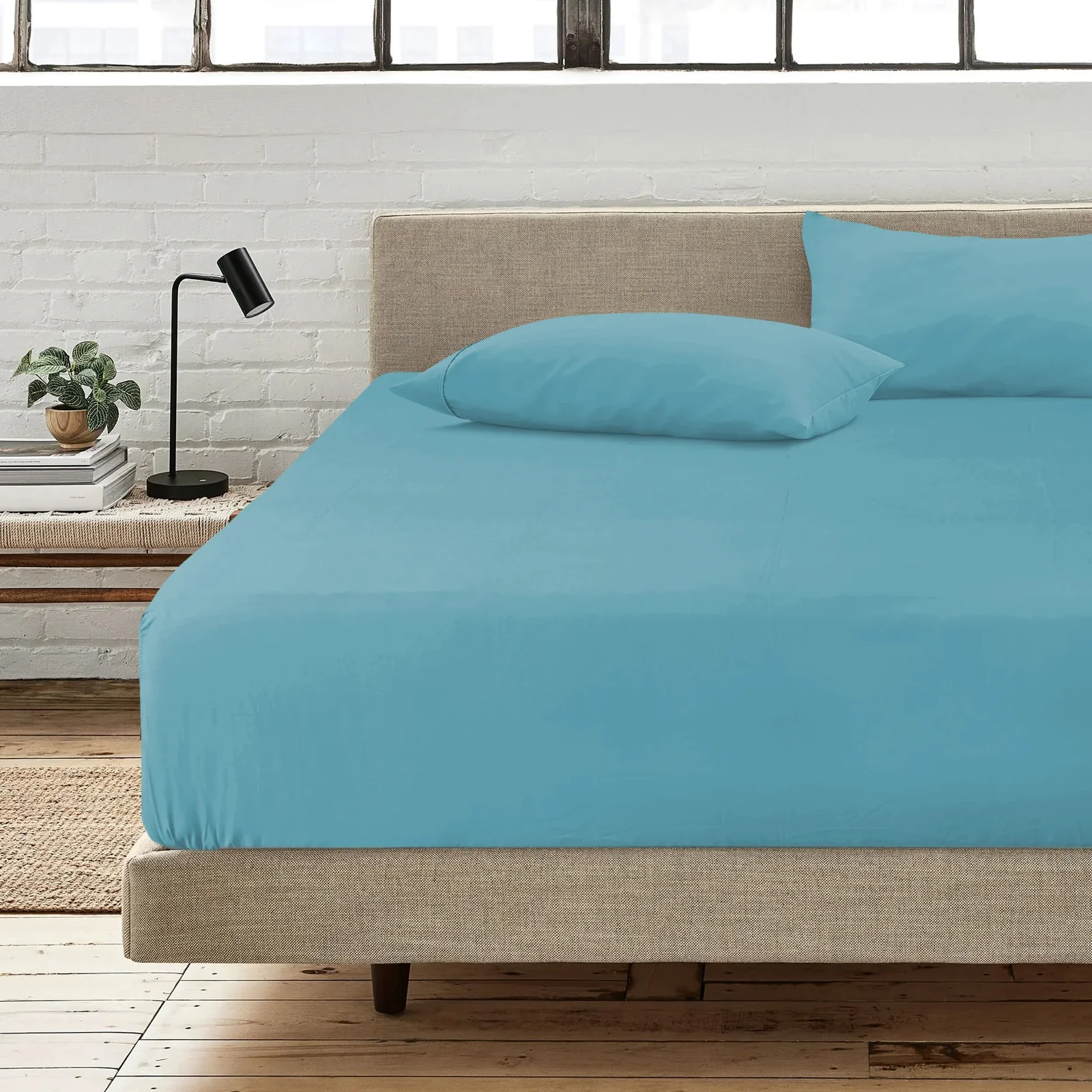 1000TC Ultra SOFT FITTED Sheet - Sky Blue - Image 2