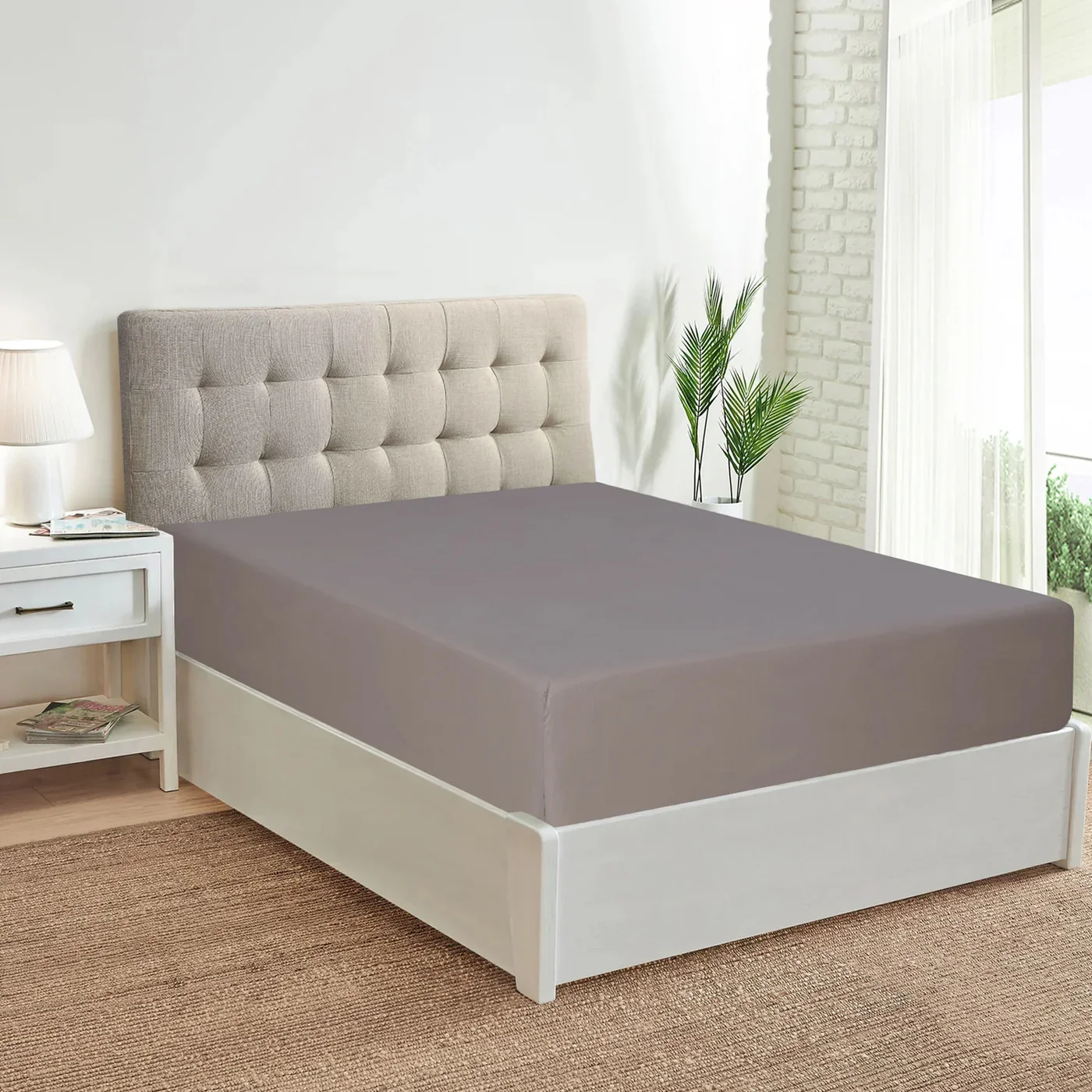 1000TC Ultra SOFT FITTED Sheet - Brown - Image 3