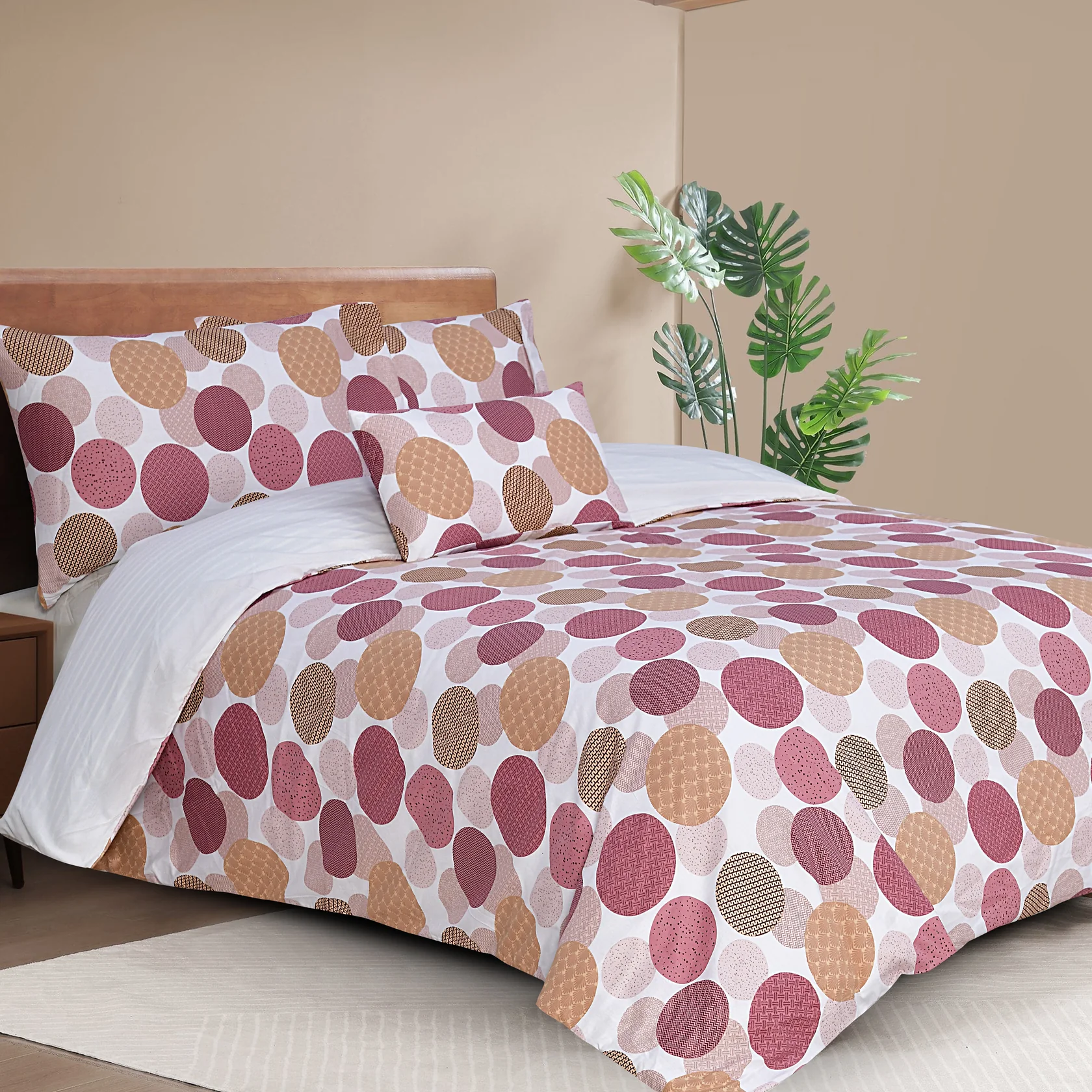 3 Pcs Printed Quilt Cover - Jolie - Image 2