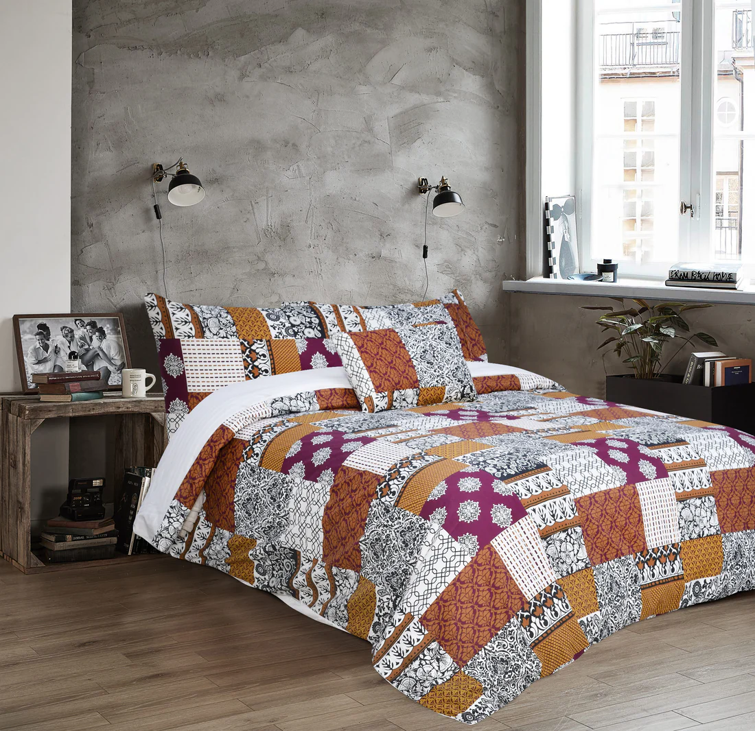 3 Pcs Printed Quilt Cover - Owen - Image 2