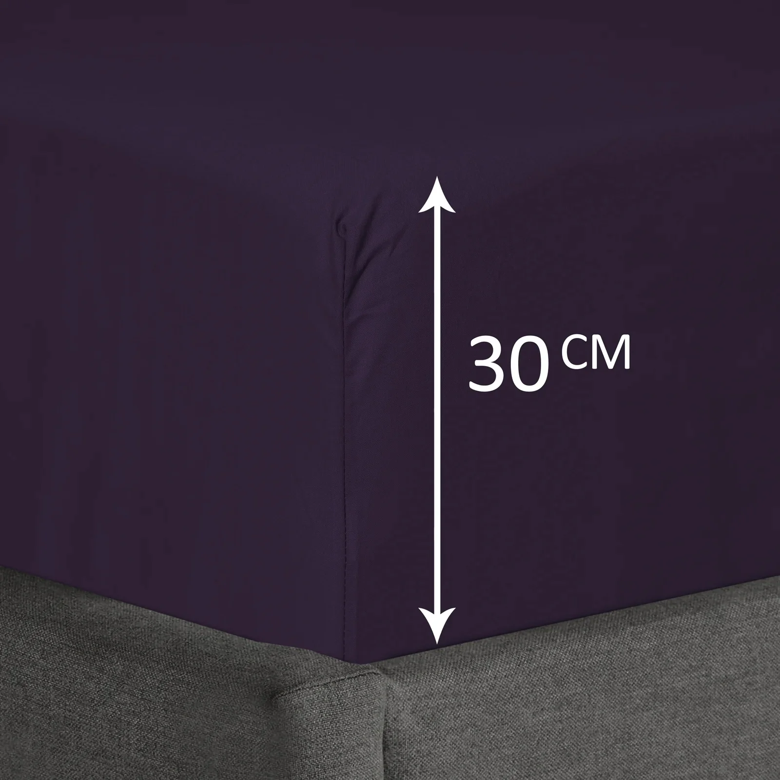 1000TC Ultra SOFT FITTED Sheet - Purple - Image 4