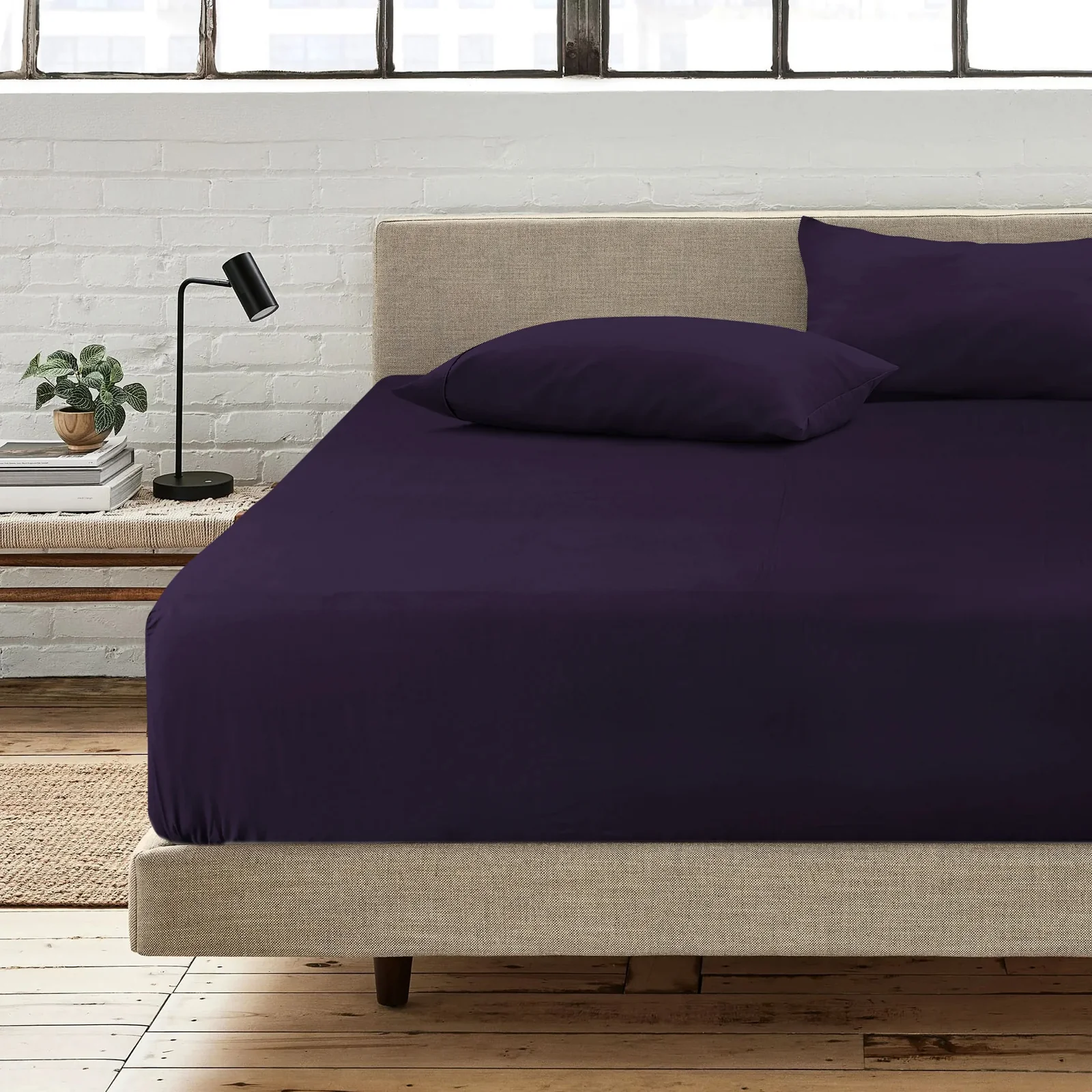 1000TC Ultra SOFT FITTED Sheet - Purple - Image 3