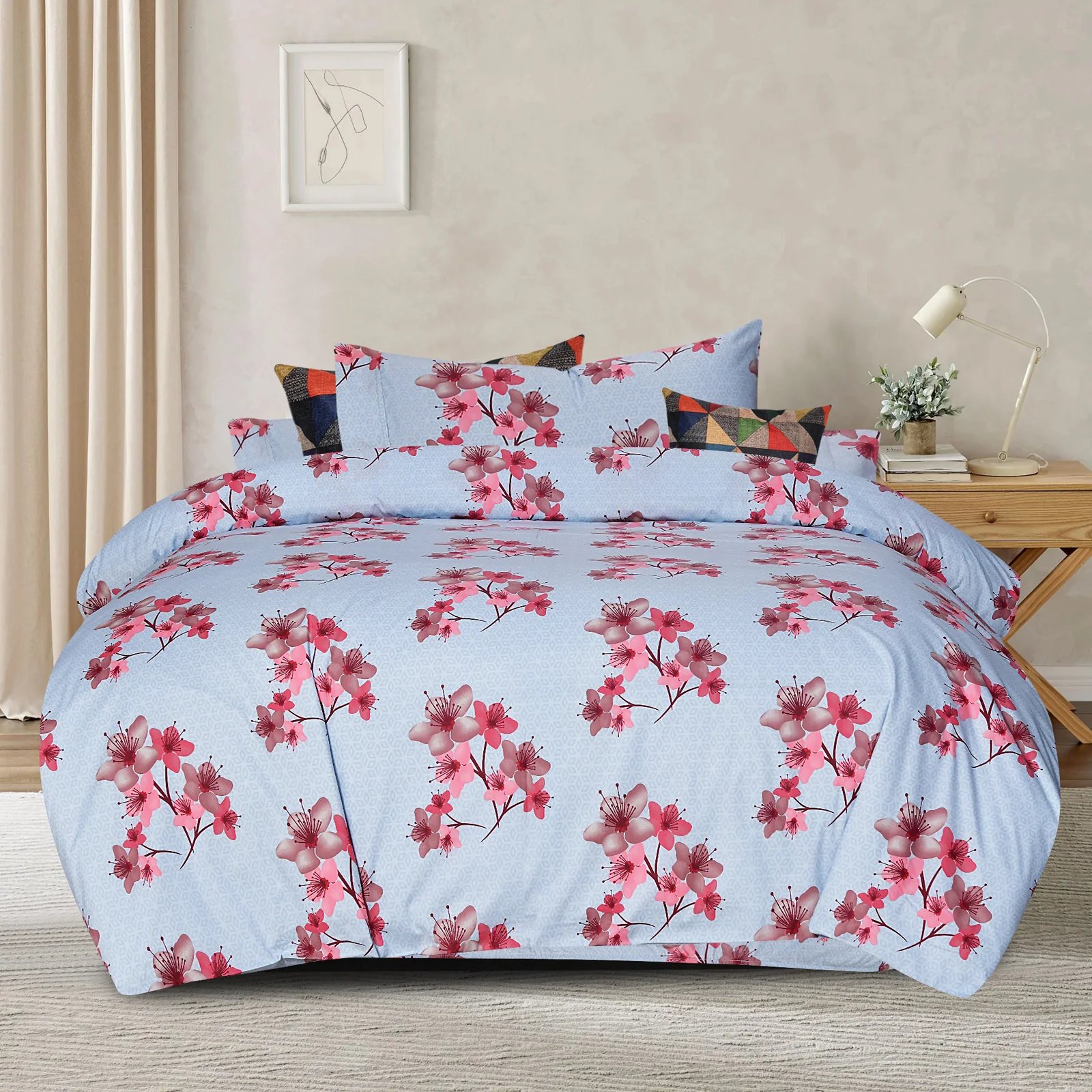 3 Pcs Printed Quilt Cover - Realistick